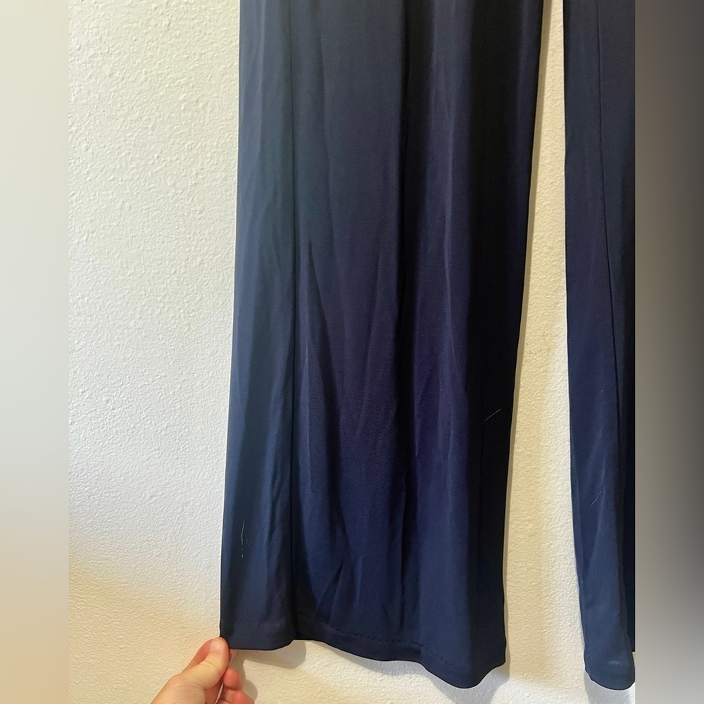 Lauren Ralph Lauren High Waisted Navy Wide Leg Pants - Small (29") - Picture 8 of 11